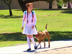 AnyPorn Redhead Cutie Goes Outdoors Only To Play Around With Her Private Parts